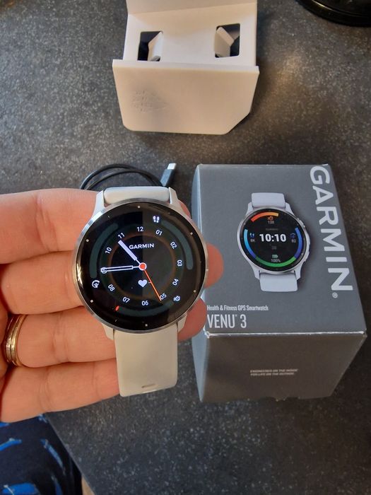 Garmin Venu 3 - alb - pachet complet