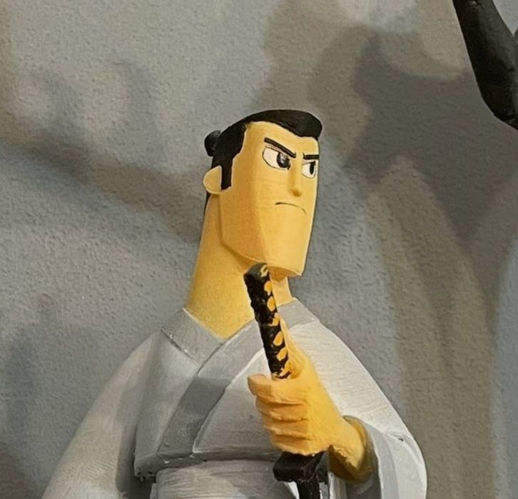Samurai Jack si Aku statuete figurine