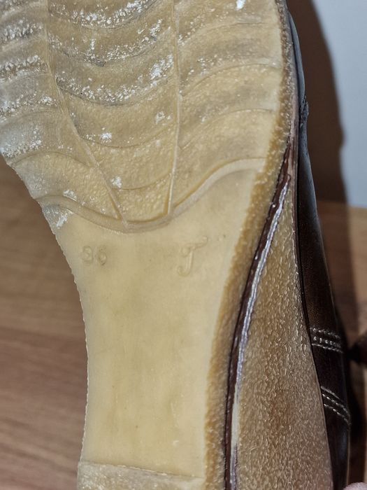 Botine piele maro damă - mar 36