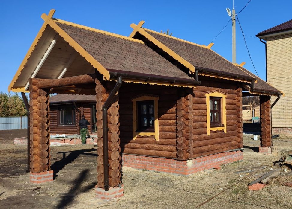 Изготовление срубов.