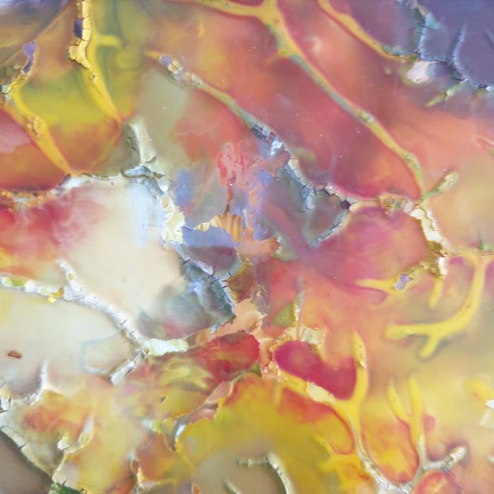 Tablou pictat pe sticlă