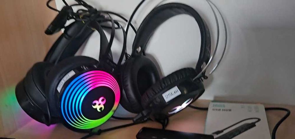 Gaming Tastatura Myria Trust Genius si Casti ca noi putin folosite