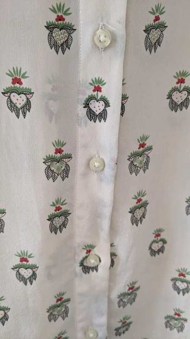 Celia Birtwell x Uniqlo копринена риза