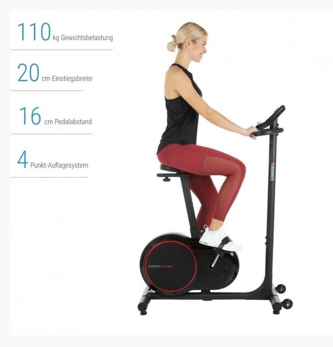 Велоерргометър Hammer Cardio 5.0, Bluetooth, IConsole+Kinomap