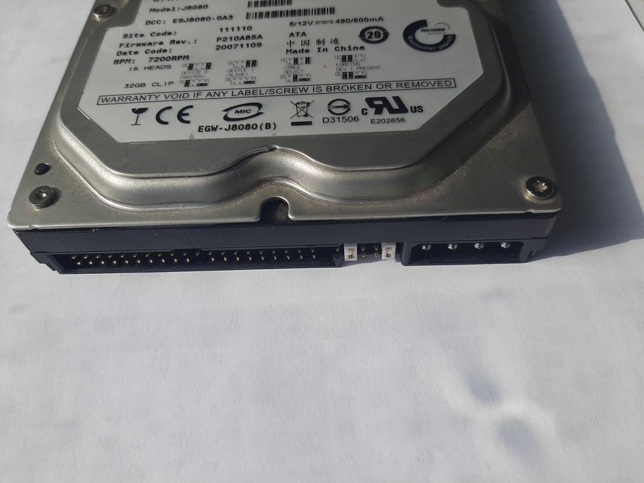 IDE хард диск ExcelStor Jupiter 80 GB