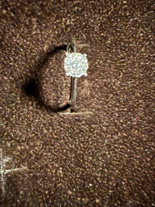 Inel aur alb cu diamante