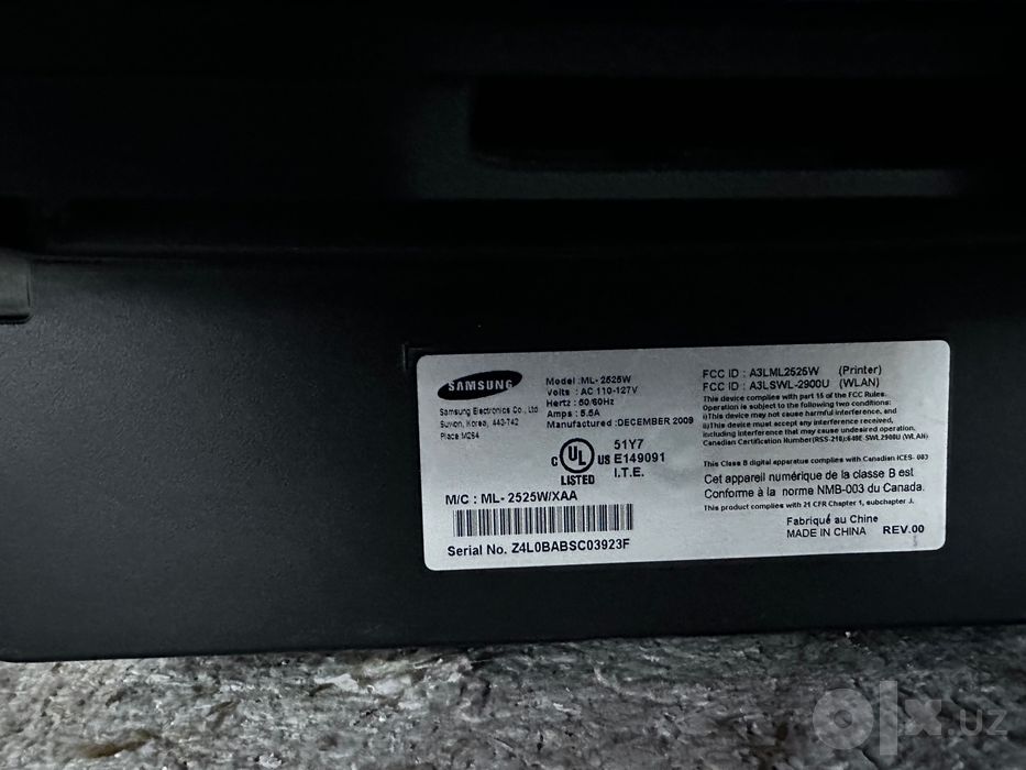Продается принтер Samsung 2525W в отличном состоянии