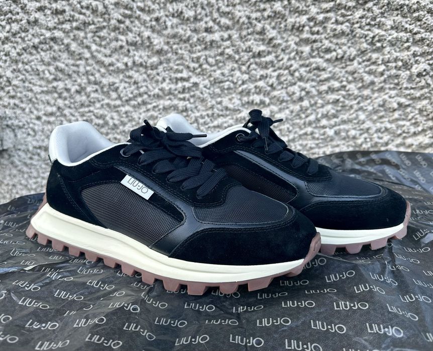 Liu Jo RUNNING 02, Оригинални мъжки сникърси, размер 43, черни