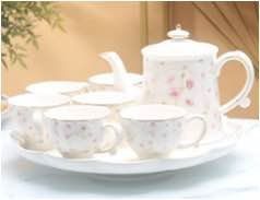 Чайный сервиз с цветочным узором, премиум набор