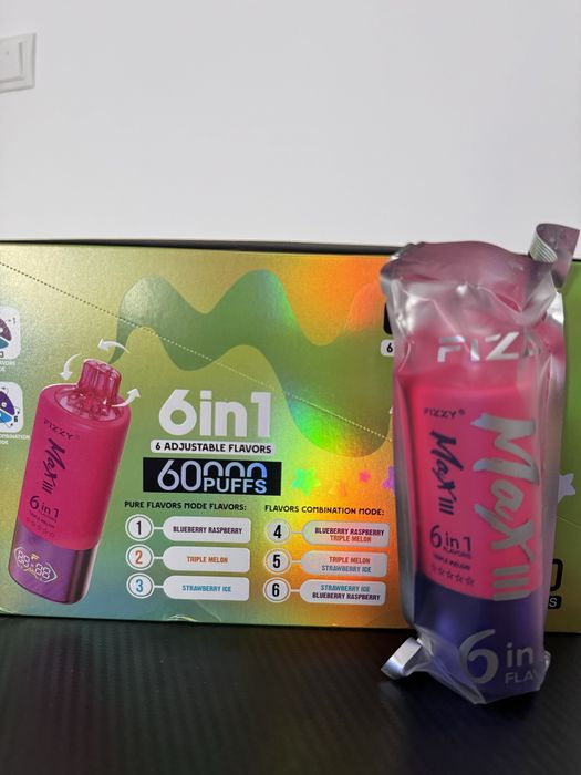 Vape fizzy 60k 6 in 1 pachet 5 bucati