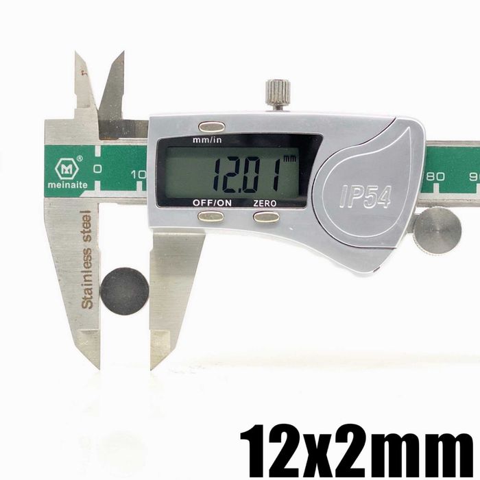 12x2mm неодимов МАГНИТ N52, Neodymium magnet NdFeB magnit