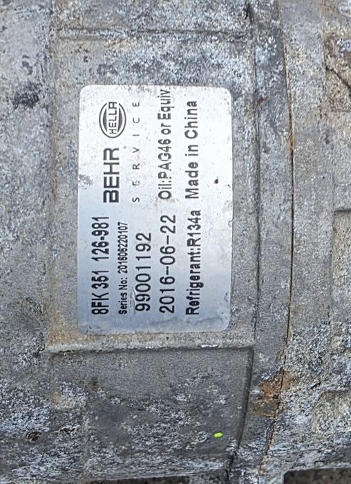 Compresor clima AC Volkswagen/Skoda/Audi