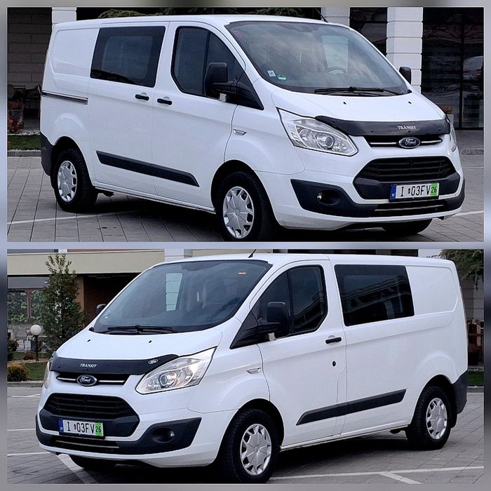 ~Ford Transit Custom~6 locuri si marfa~An 2017~Motor 2l TDCI~Euro6~Carte service~