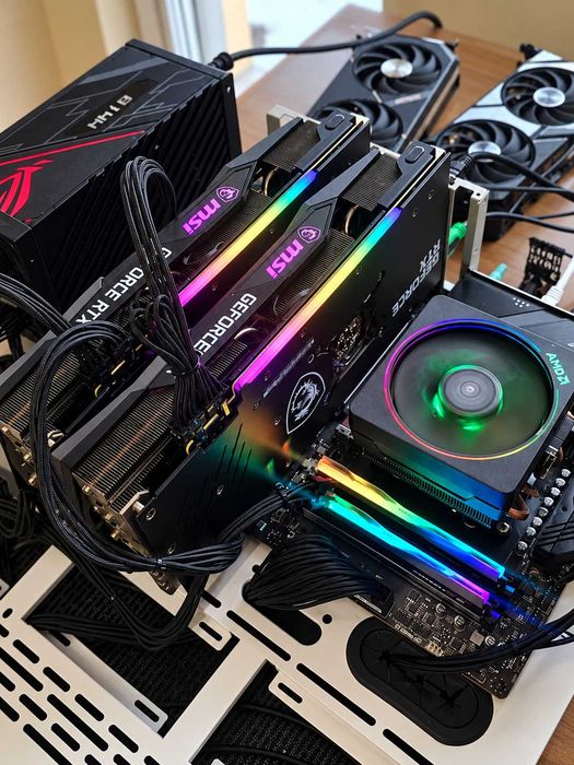 2 броя Nvidia MSI GeForce RTX 3070 Ti Gaming X Trio 8GB – Легендарна серия – Перфектно състояние!