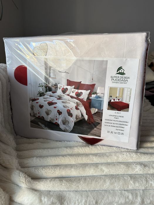 Set lenjerie de pat 6 piese
