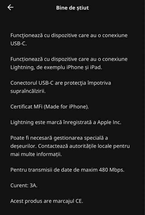 Incarcator si cablu rapid pt  iphone