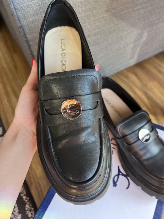 mocasini piele, marimea 37