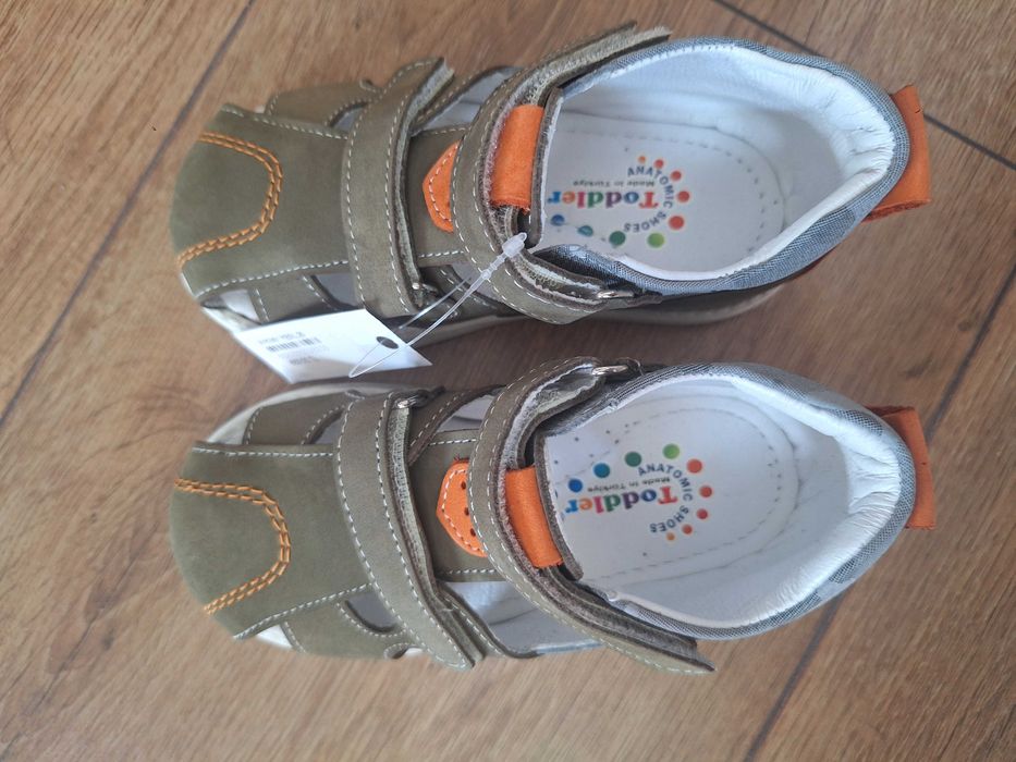 Нови детски сандали от естествена кожа, 25-ти номер