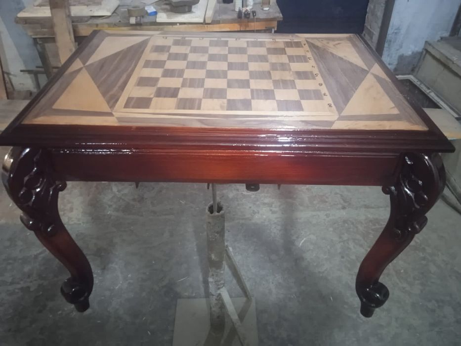 Шахматные столы ручной работы