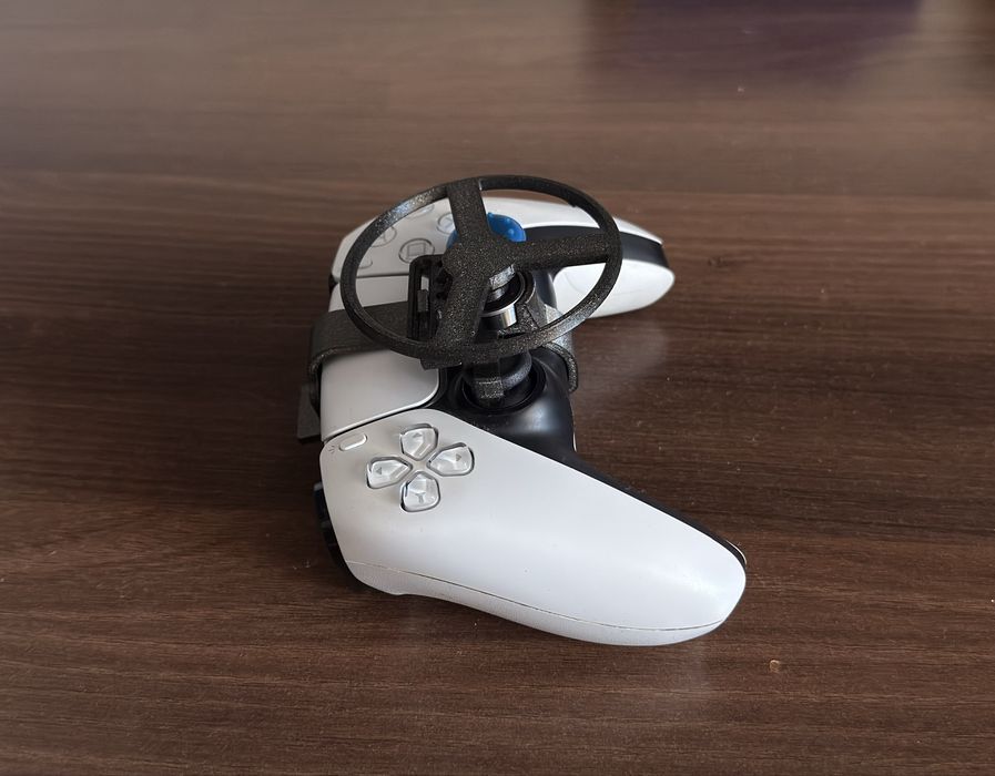 Mini Volan / Steering Wheel 3D pentru Controller PS5 DualSense – Nou