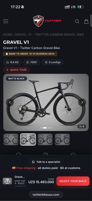 Twitter Gravel V1 Carbon 26yr