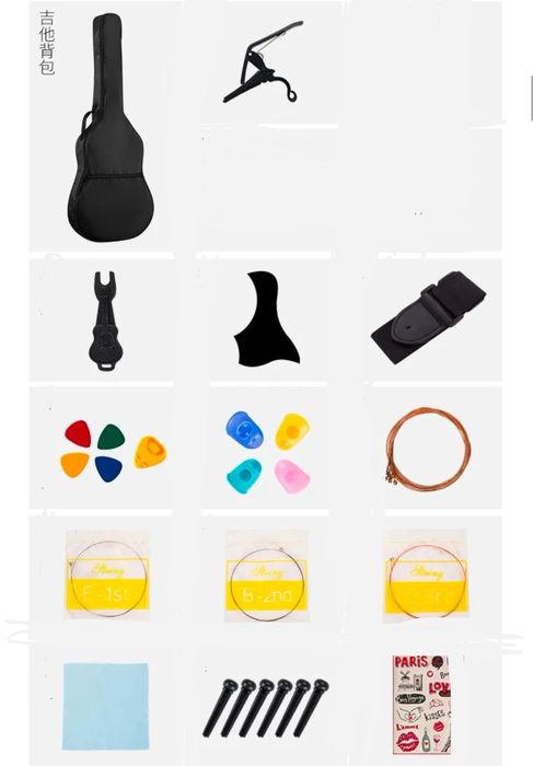 Гитара, қара түсті, новый қолданылмаған