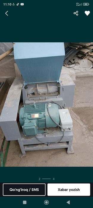 Drabilka barcha turdagi plastmassa buyumlarni maydalaydi