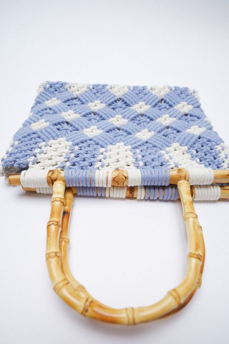 Плетена чанта ZARA