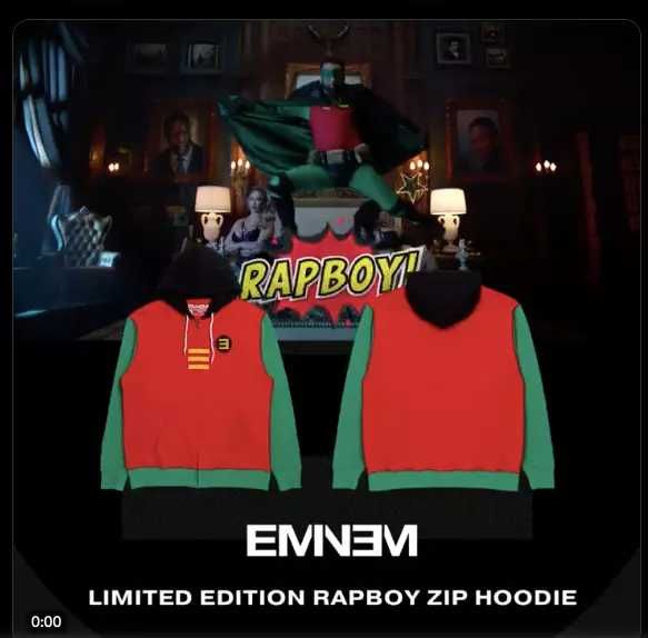 Худи Eminem "Rap Boy" 2024 The Death of Slim Shady Zip Up Unisex