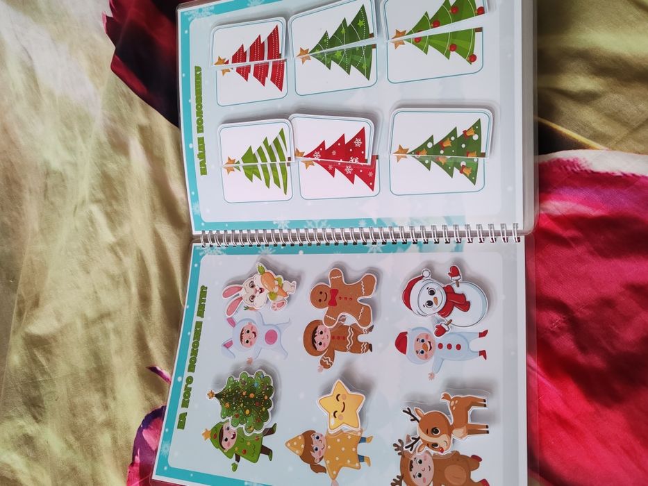 Зимний альбом пазлы на липучках