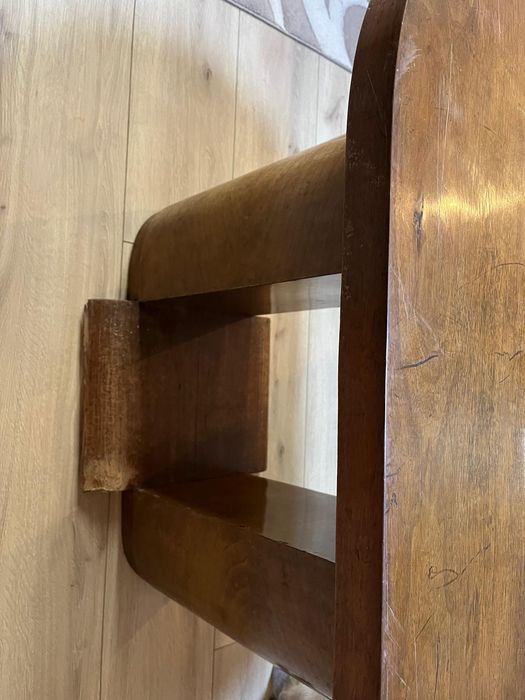 Masa veche vintage lemn furniruit 100/60/72 cm poate fi reconditionat