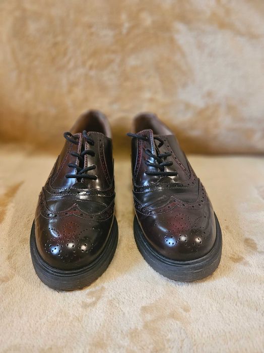 Pantofi KMB shoes tip Oxford dama piele maro rosiatic 38