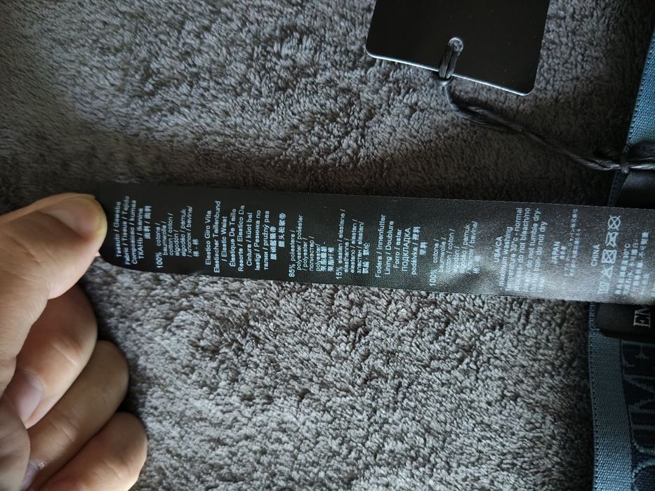 Emporio Armani set 3 chiloți bărbătești culoare bleumarin-albastru  mărimea S noi originali