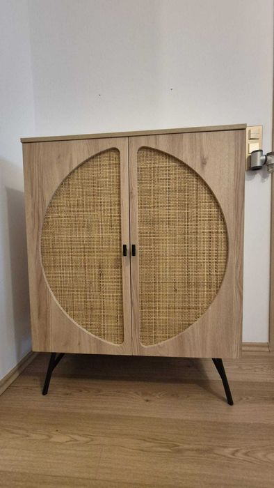 Comoda 2 usi cu fronturi ratan