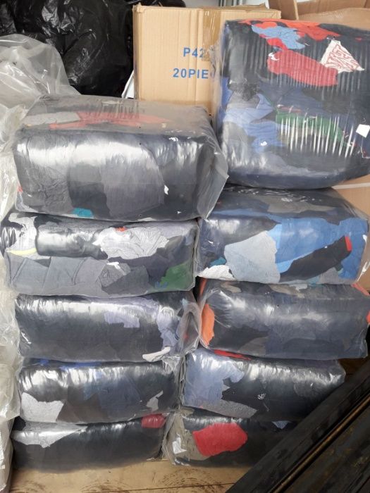 Памучни нарязани хавлиени и бели парцали Безплатна доставка