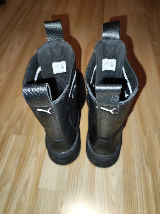 Bocanci piele naturala negri Puma