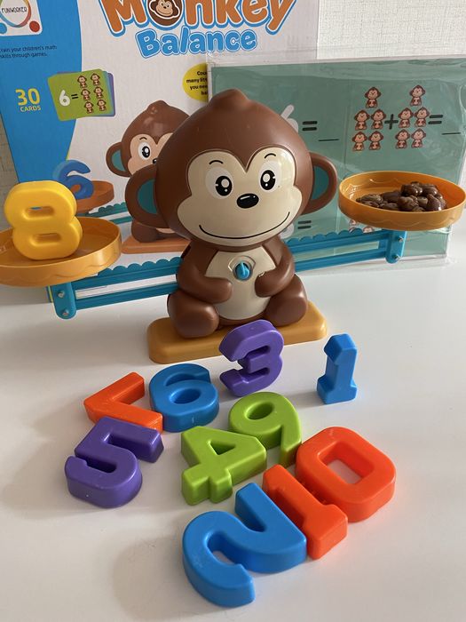 Везна Маймунки, цифри, броим, смятаме