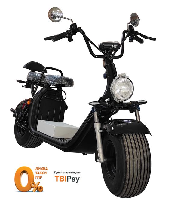 Електрически Скутер Чопър EcoWay HARLEY 2000W   HR2-1