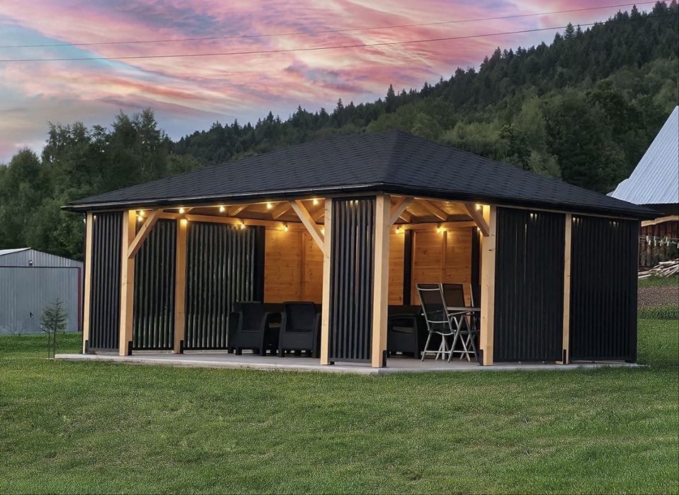 Pergole si foisoare din lemn rustic