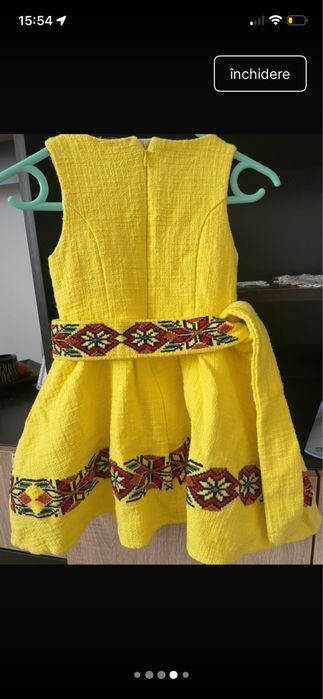 Rochita  fetite 2 ani grosuta superba, putin elastica cu dos, se calca , material calitate, brand ro.