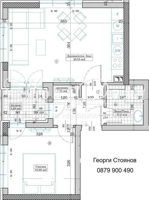 Продава се Двустаен апартамент в Варна, Възраждане 1 - 61 кв.м за 1594 €/кв.м - Снимка #1