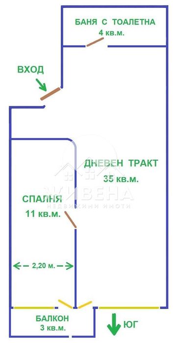 Продава се Двустаен апартамент в Варна, Червен площад - 63 кв.м за 2778 €/кв.м - Снимка #11