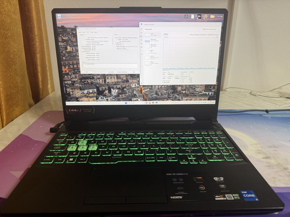 Laptop Gaming i5 11400H / RTX 3050 Ti / 16GB RAM / 144Hz / SSD NVMe