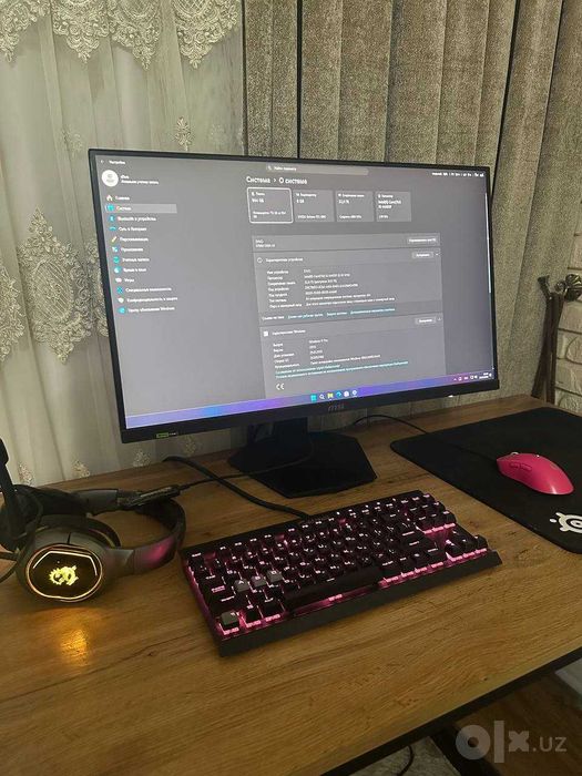 Игровой ПК i5-14400F / RTX 4060 / 32 ГБ DDR5 + монитор 27″ 280 Гц