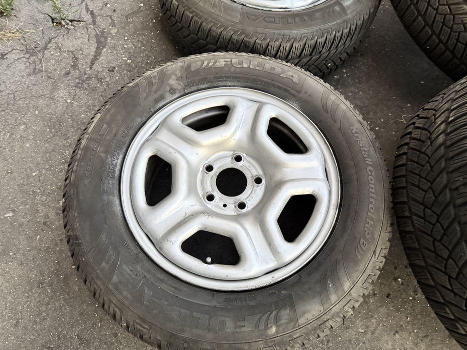 Roti jante Dacia Duster qashqai kadjar 215 65 16 Fulda iarna 7mm