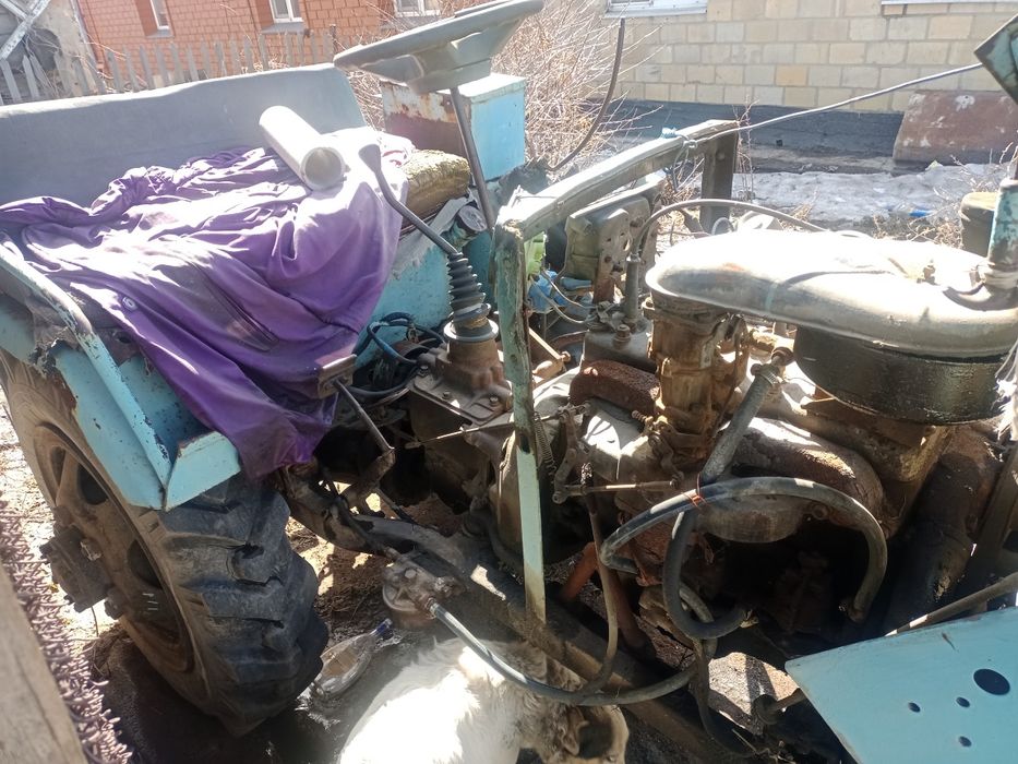 Трактор с мотором от победы