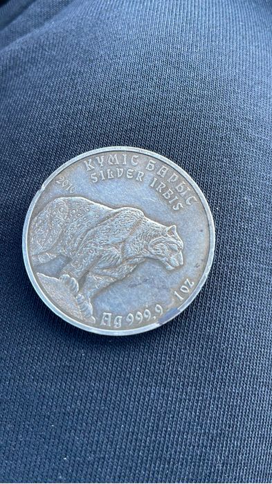 Серебро монета барс