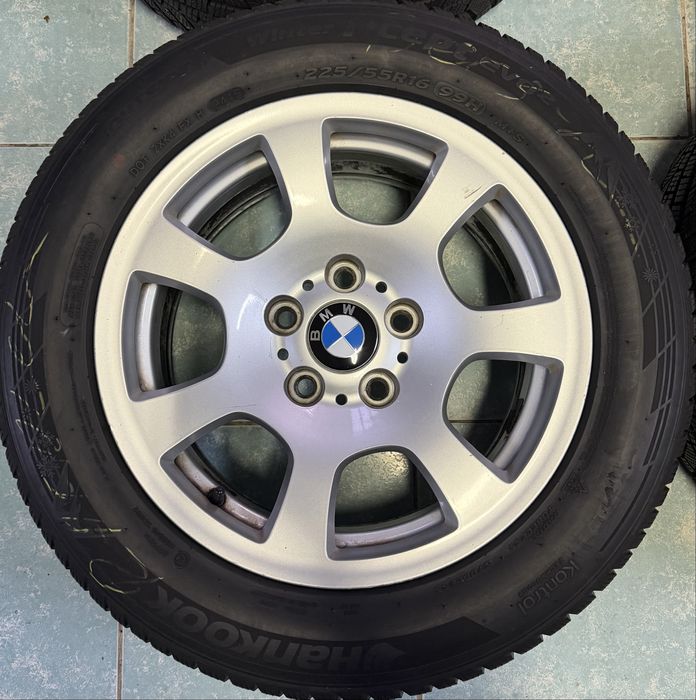 Roti/ jante aliaj R16 originale BMW Seria 5 E60 225/55/16 Hankook