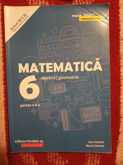 Culegere Matematica Clasa a 6 a, Editura Paralela45