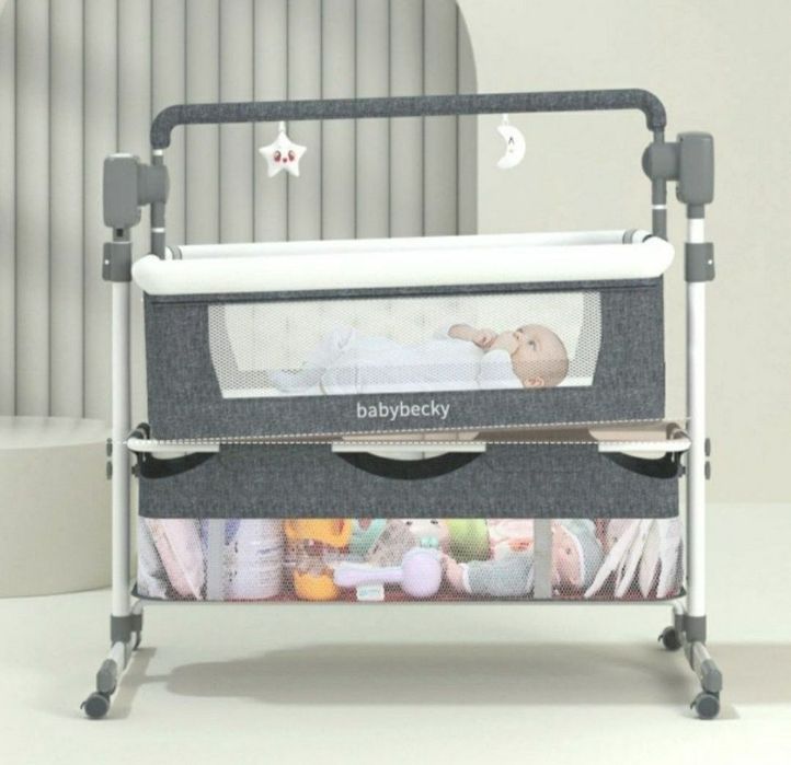 Доставка бесплатная. Детская электрическая люлька Прикроватная кроватк